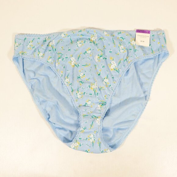 NWT Charter Club Panties Size XXL in Blue Floral - Picture 1 of 14